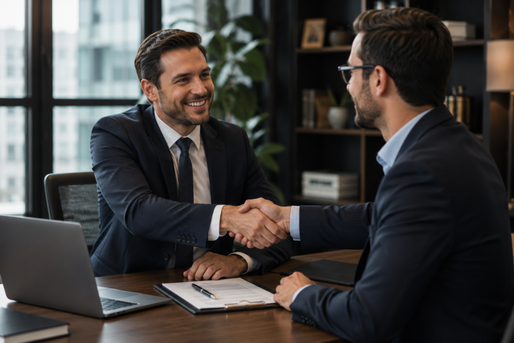 The handshake deal problem main